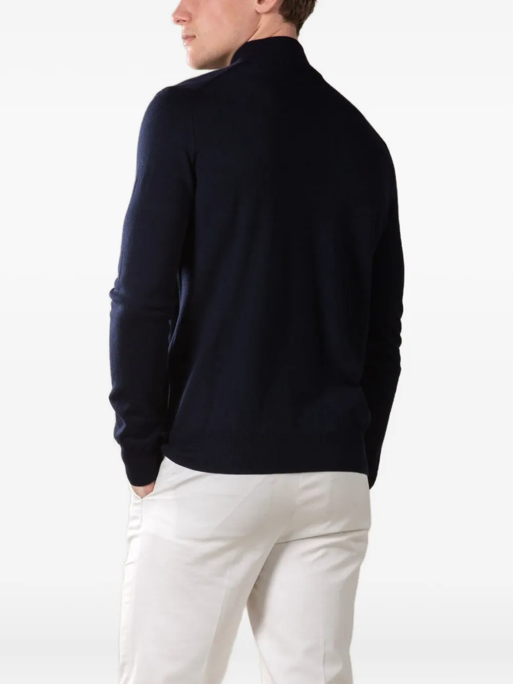 Aurélien Coltrui van kasjmier-wolblend Blauw