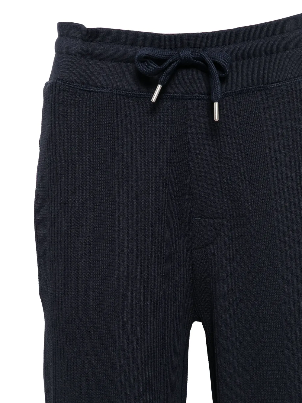 BOSS Broek met geborduurd logo Blauw