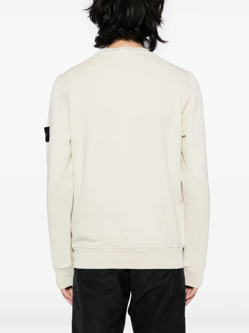Stone Island Sweater met badge - Beige