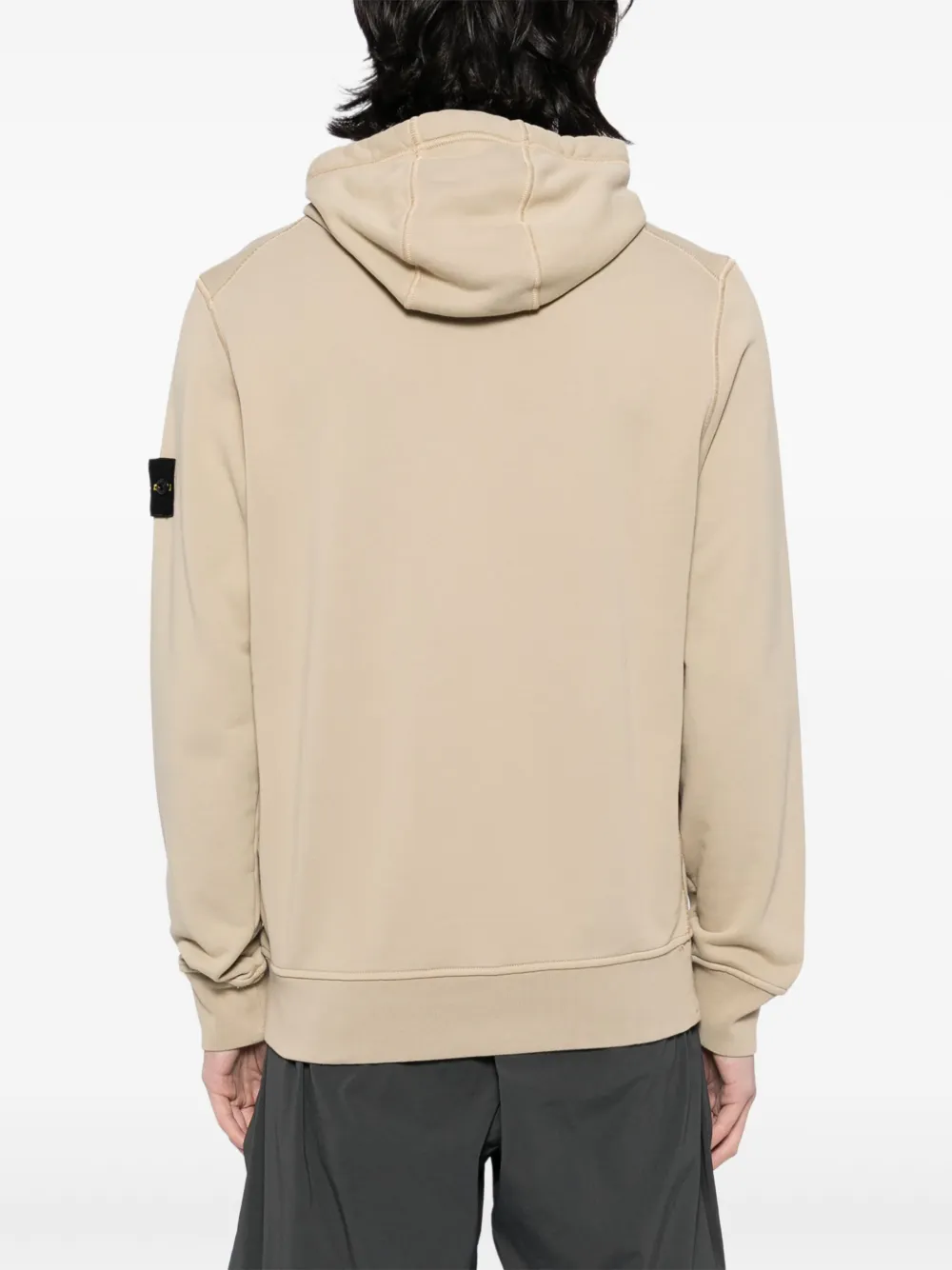 Stone Island Hoodie met geverfd effect Beige