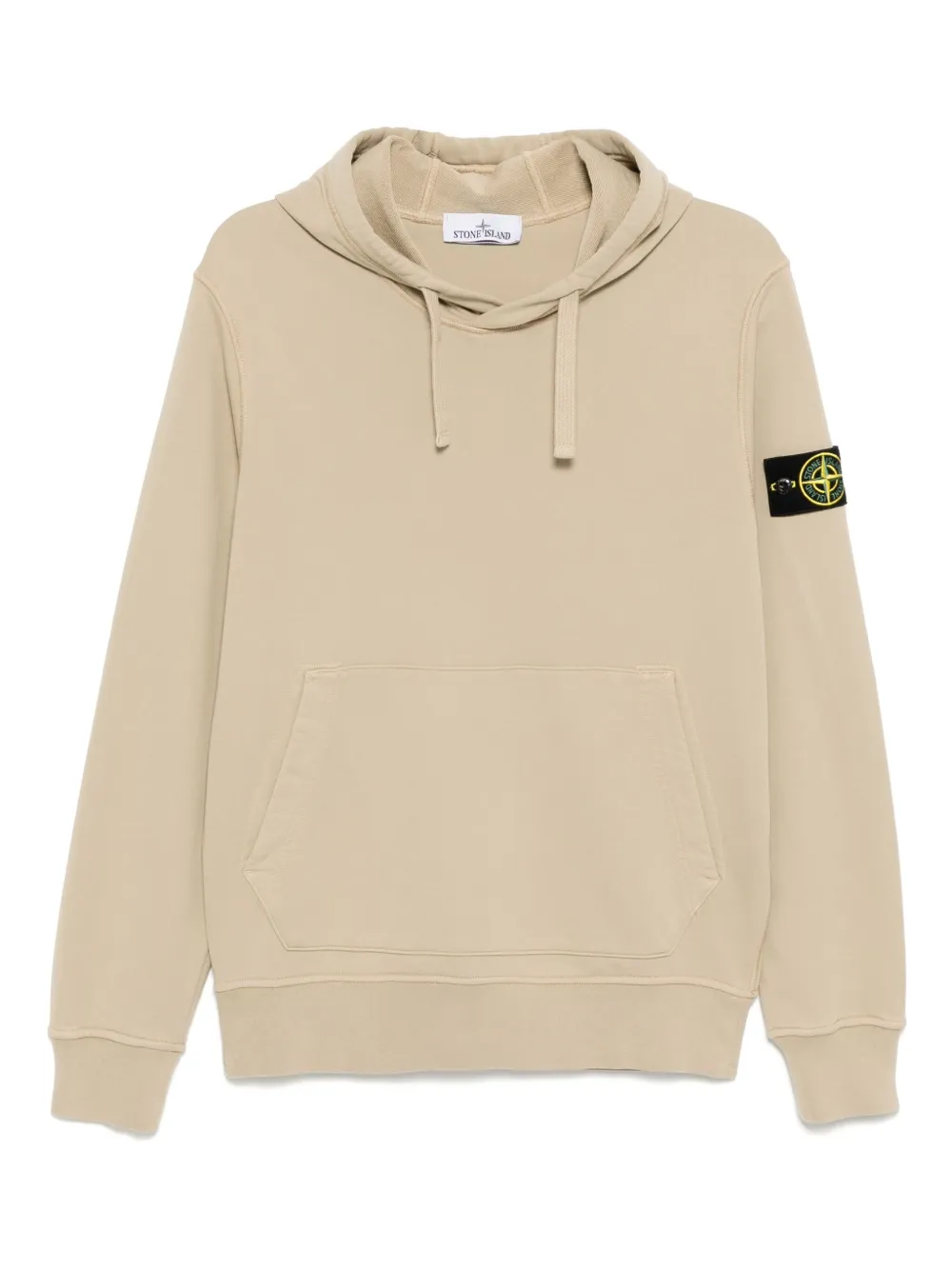 Stone Island Hoodie met geverfd effect Beige