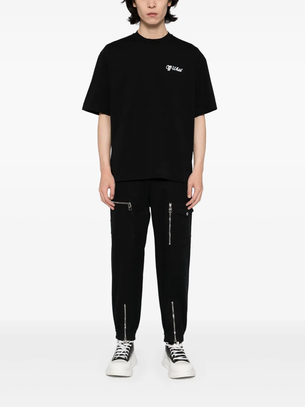 Off-White Script Skate T-shirt - Zwart