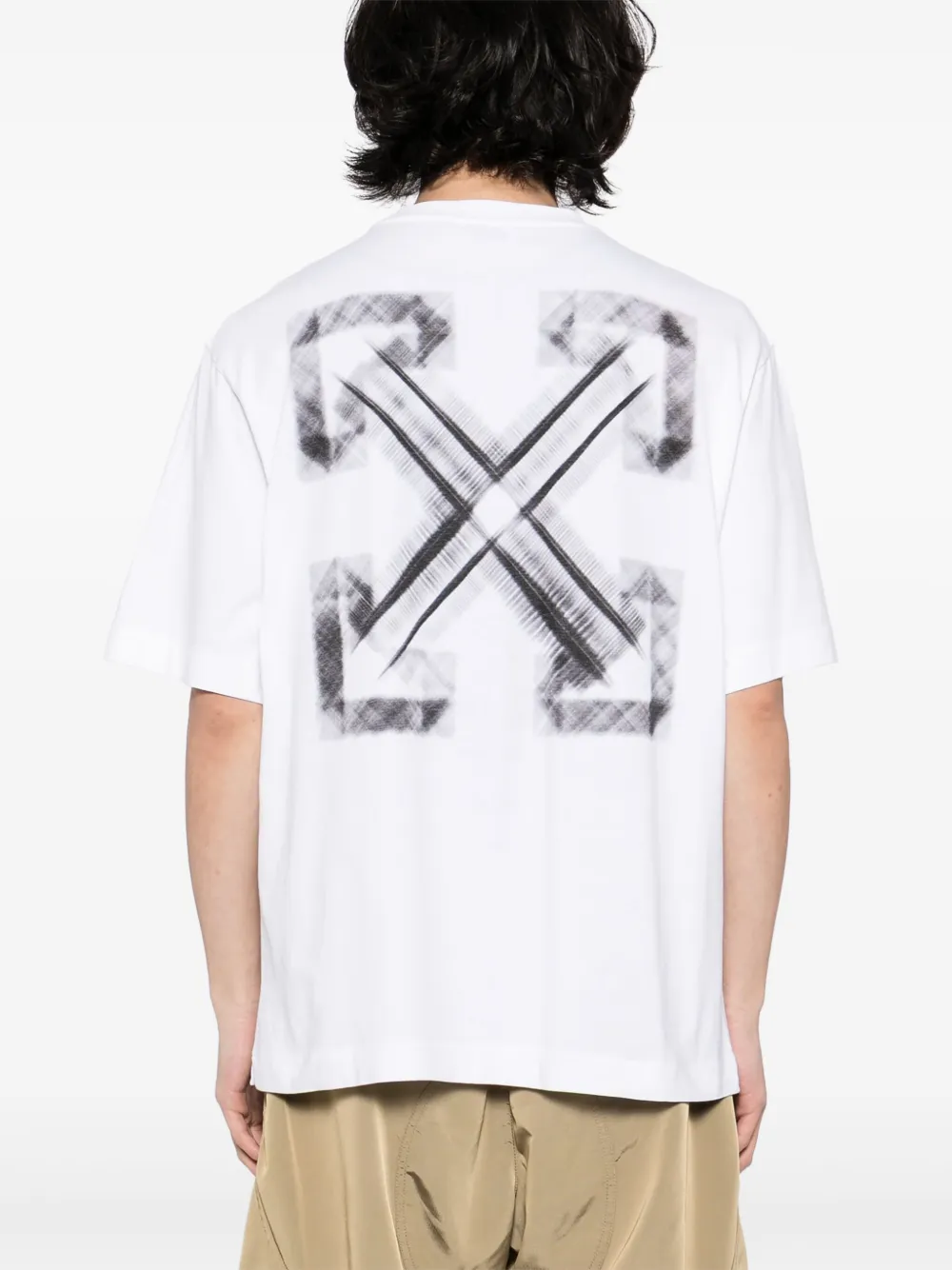 Off-White Vibe Arrow Skate T-shirt Wit