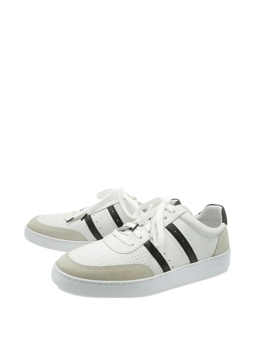 Paul Smith leather panelled low-tops sneakers White