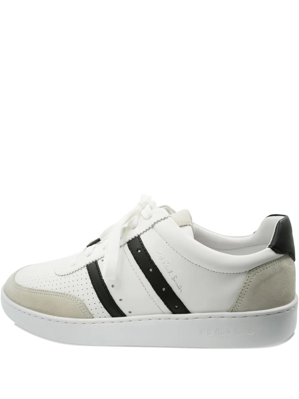 Paul Smith leather panelled low-tops sneakers White