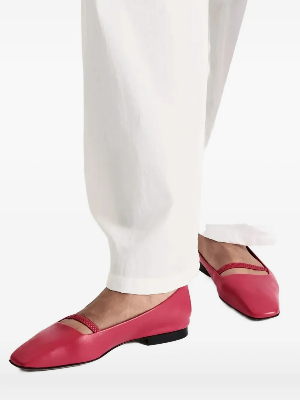 ATP Atelier Loria ballerina's met puntige neus - Rood