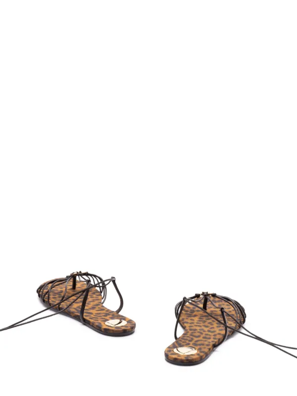 Saint Laurent Babylone Sandals | Brown | FARFETCH