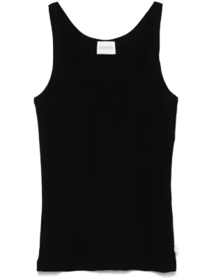 Baserange Heart Tank Top | Black | FARFETCH NO
