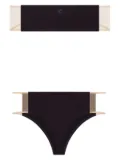 Courrèges Illusion bikini set - Black