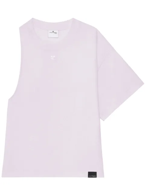 Courrèges one-sleeve scuba-jersey T-shirt