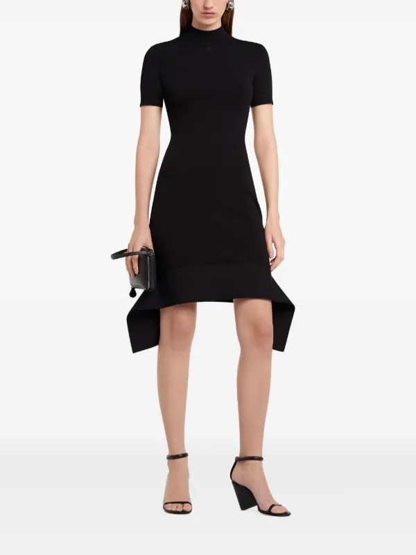 【国内即発】Courreges スキューバミニドレス Courrèges スキューバ ミニドレス | ブラック | FARFETCH JP