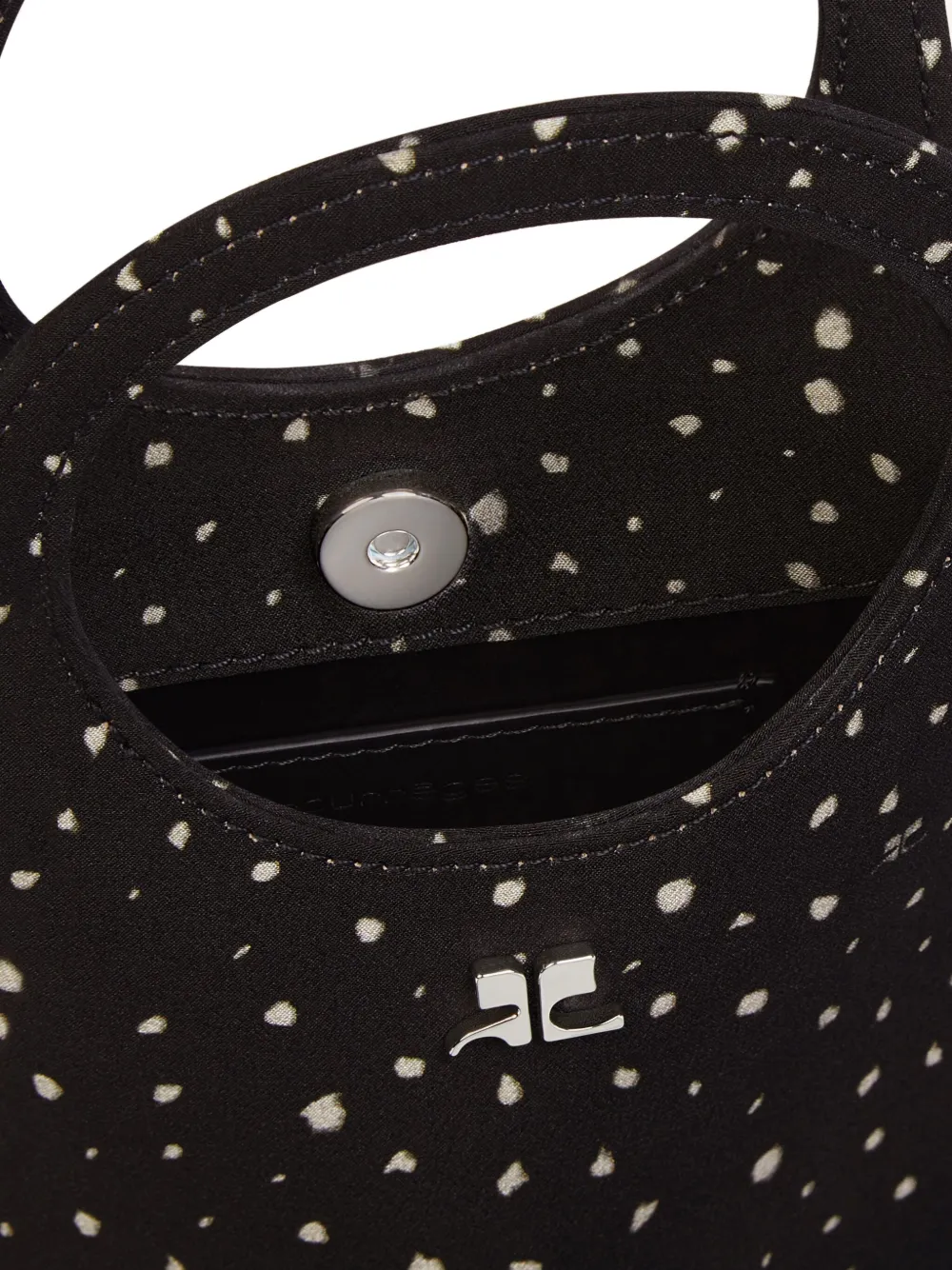 Courrèges Holy Medusa kleine shopper Zwart