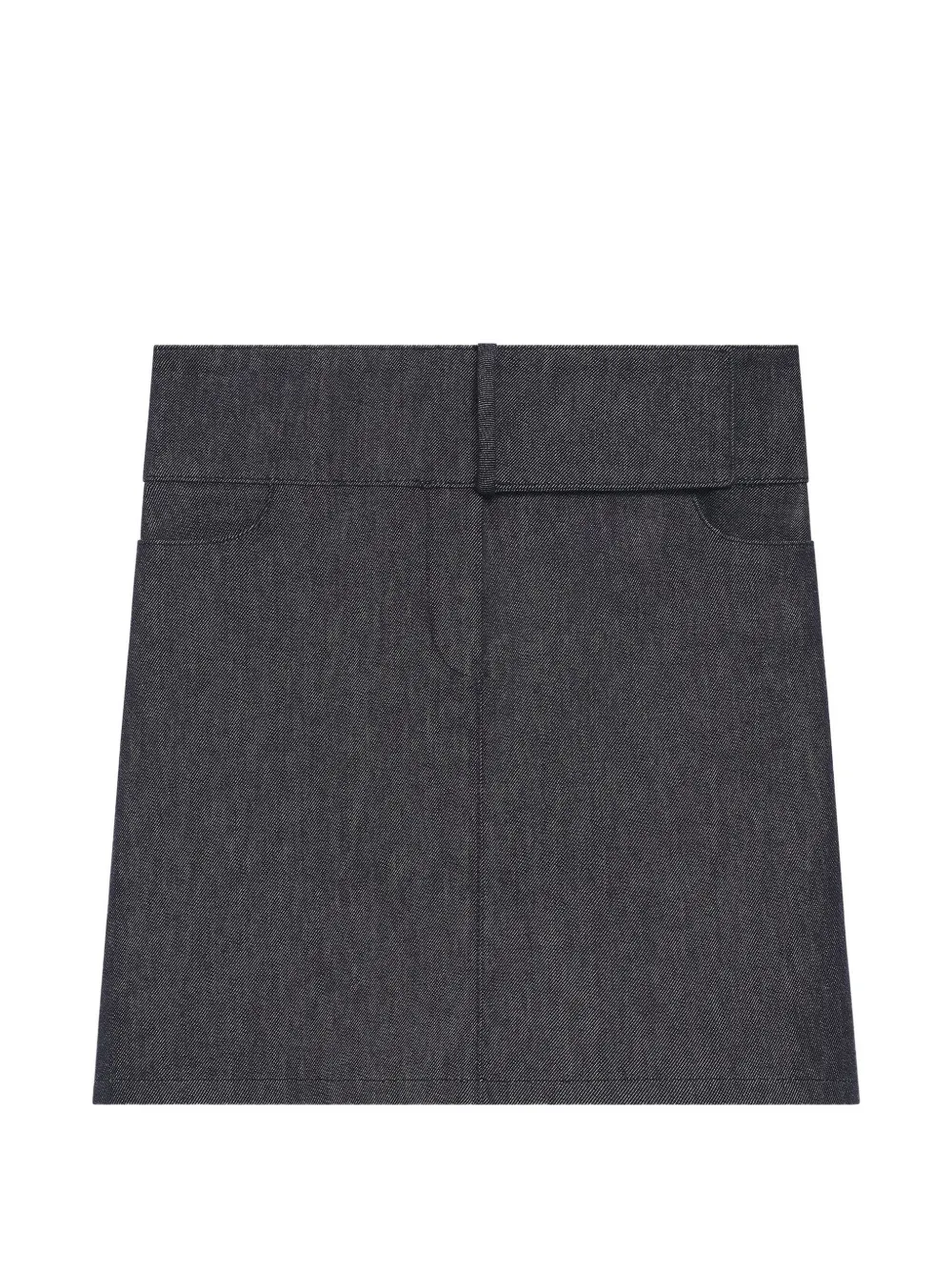 Courrèges Minigonna con cintura - Grigio