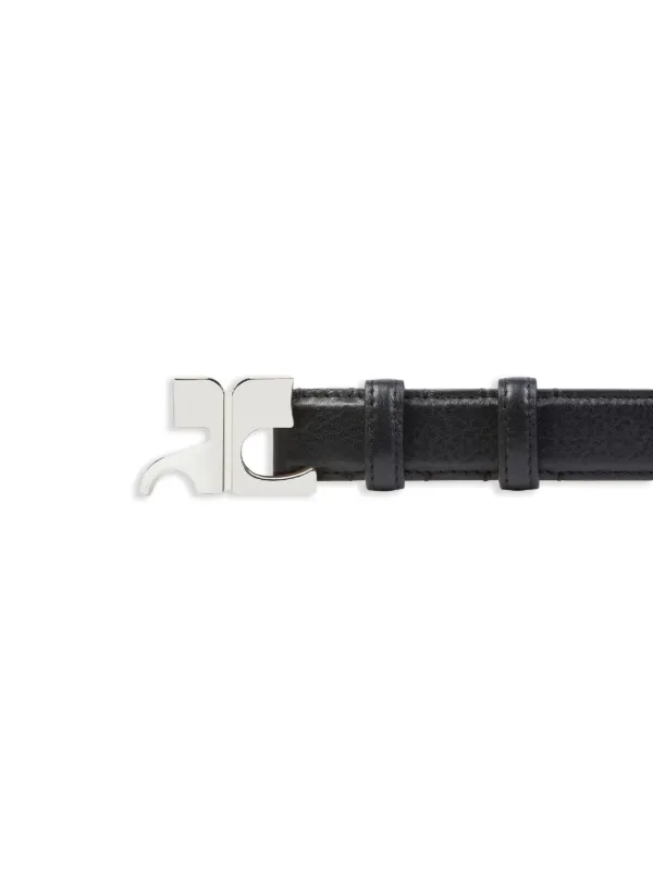 Courrèges ロゴバックル ベルト | ブラック | FARFETCH JP