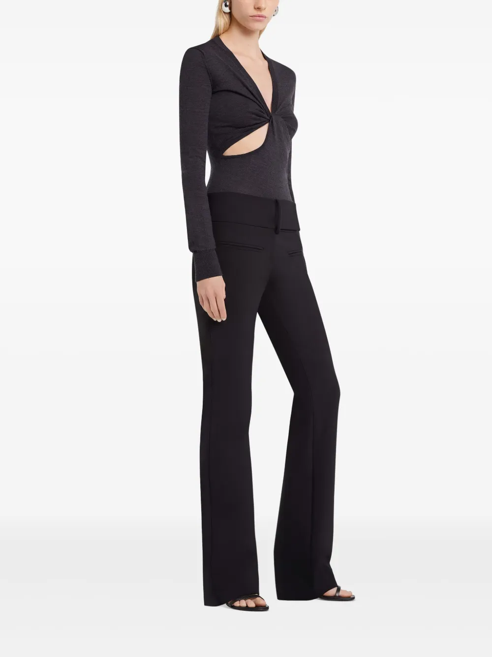 Courrèges Trui met gedraaid detail Grijs