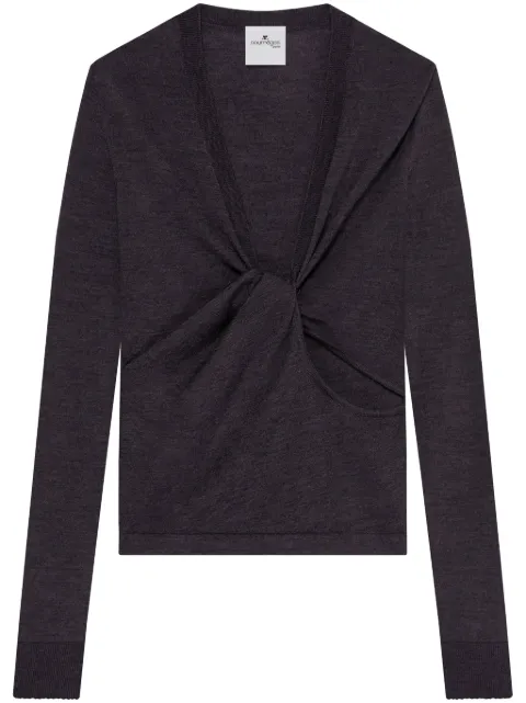 Courrèges twist-detail jumper