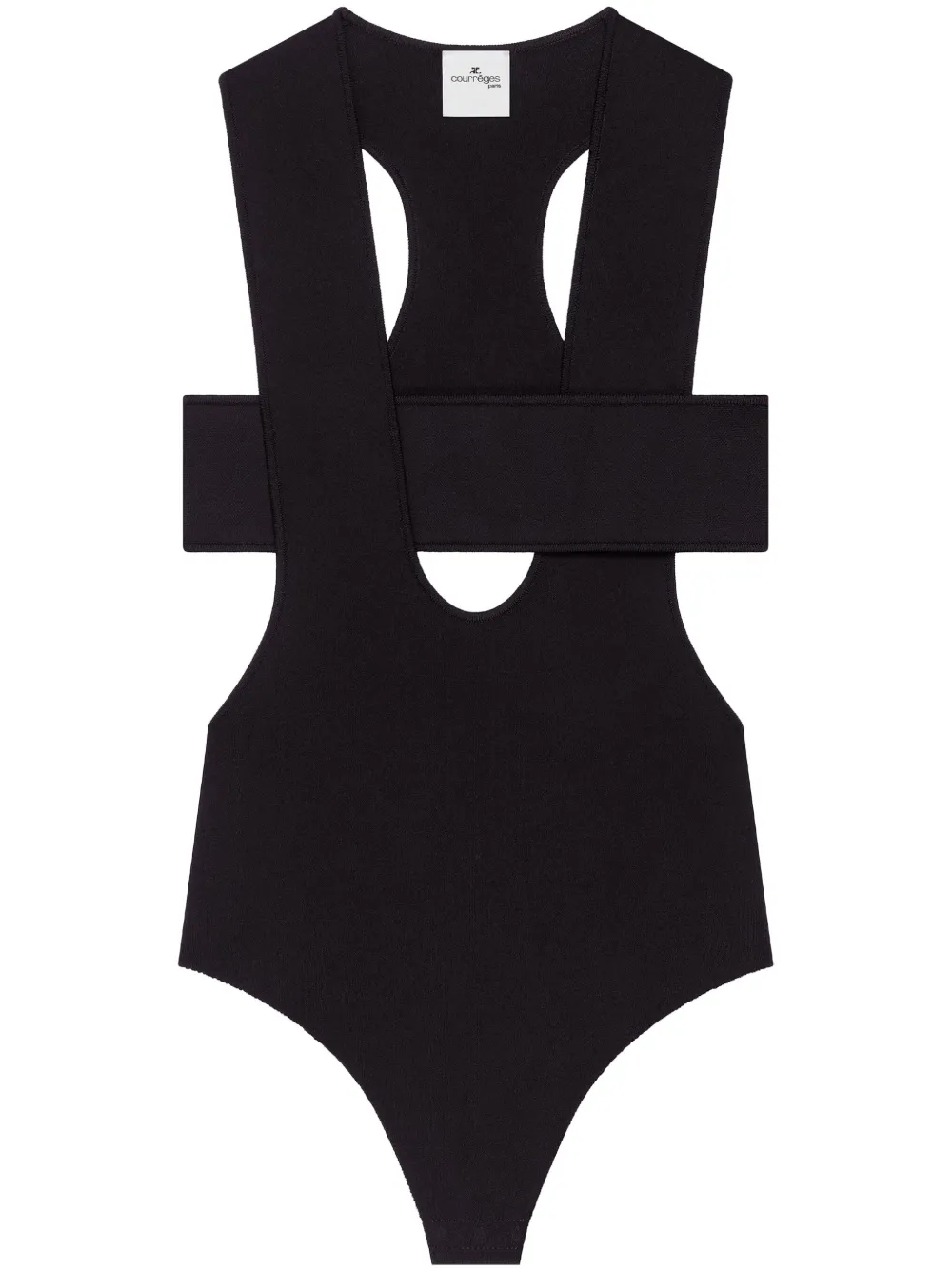 Courrèges Infinity Bodysuit In Black