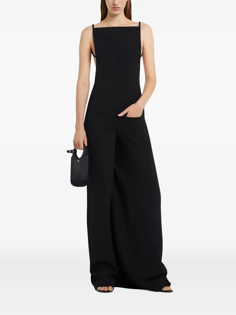 Courrèges Infinity jumpsuit - Zwart