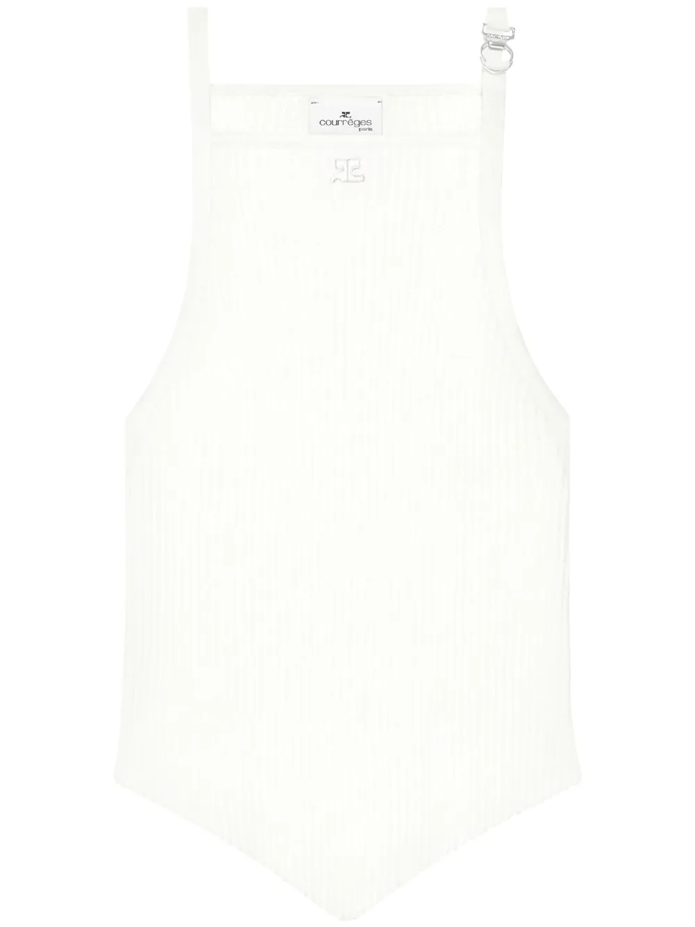 Courrèges Puntige tanktop Wit