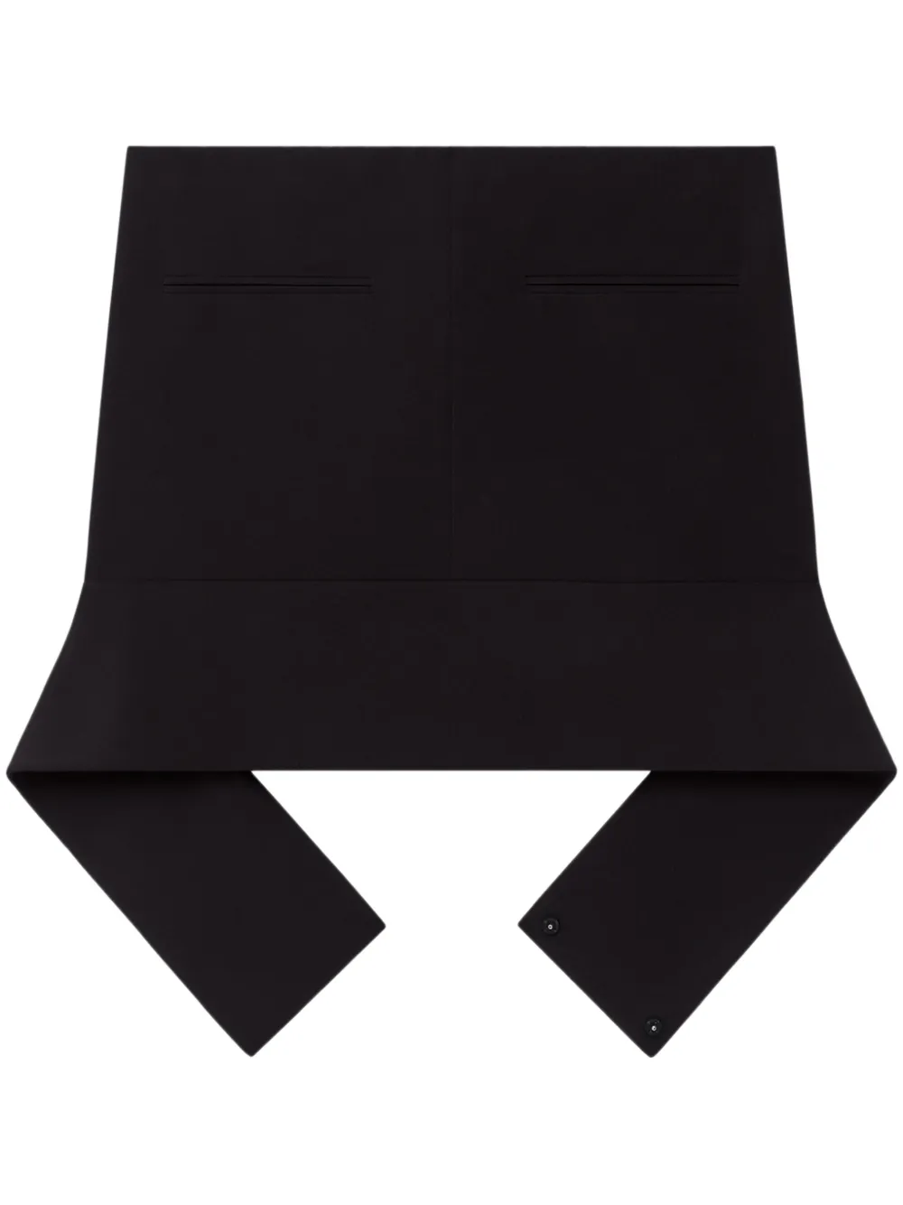 Courrèges Mini-rok met ceintuur Zwart