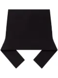 Courrèges belted mini skirt - Black