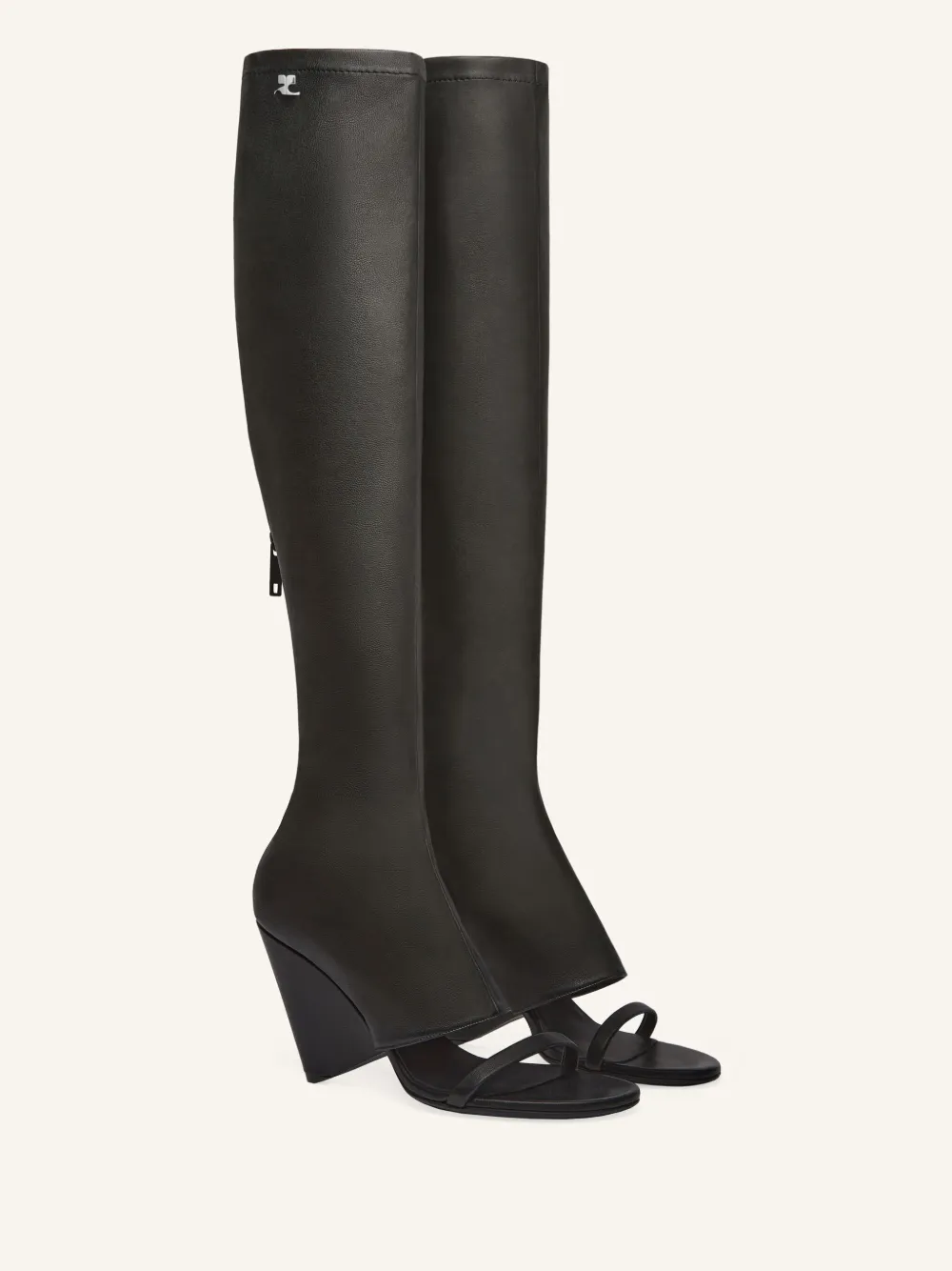 Courrèges Oblique boots - Zwart