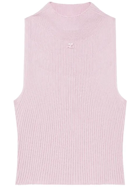 Courrèges camiseta con cuello alto