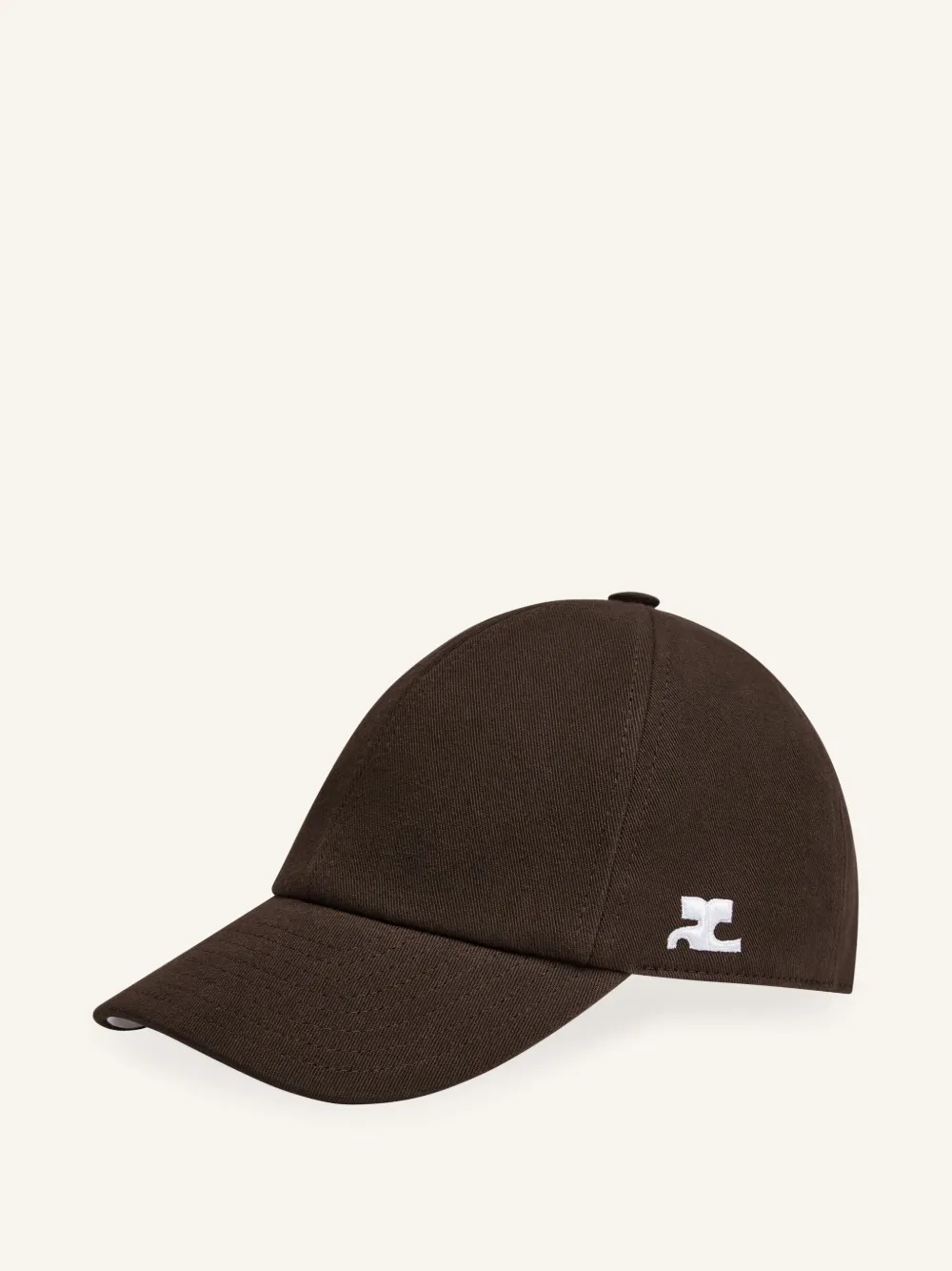 Courrèges Katoenen honkbalpet Bruin
