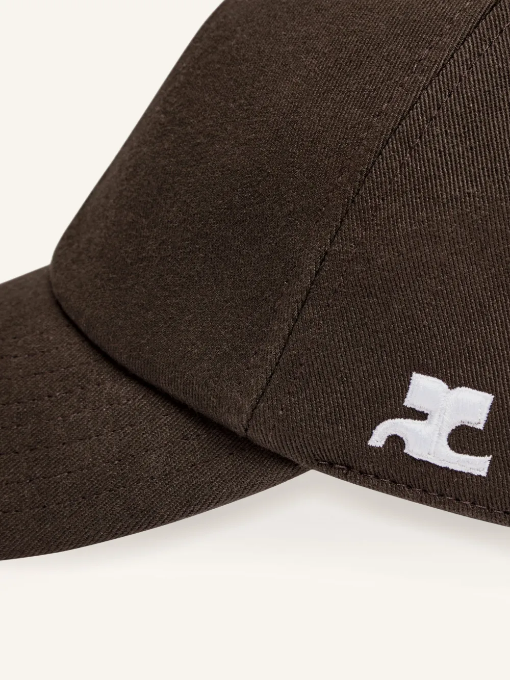 Courrèges Katoenen honkbalpet Bruin