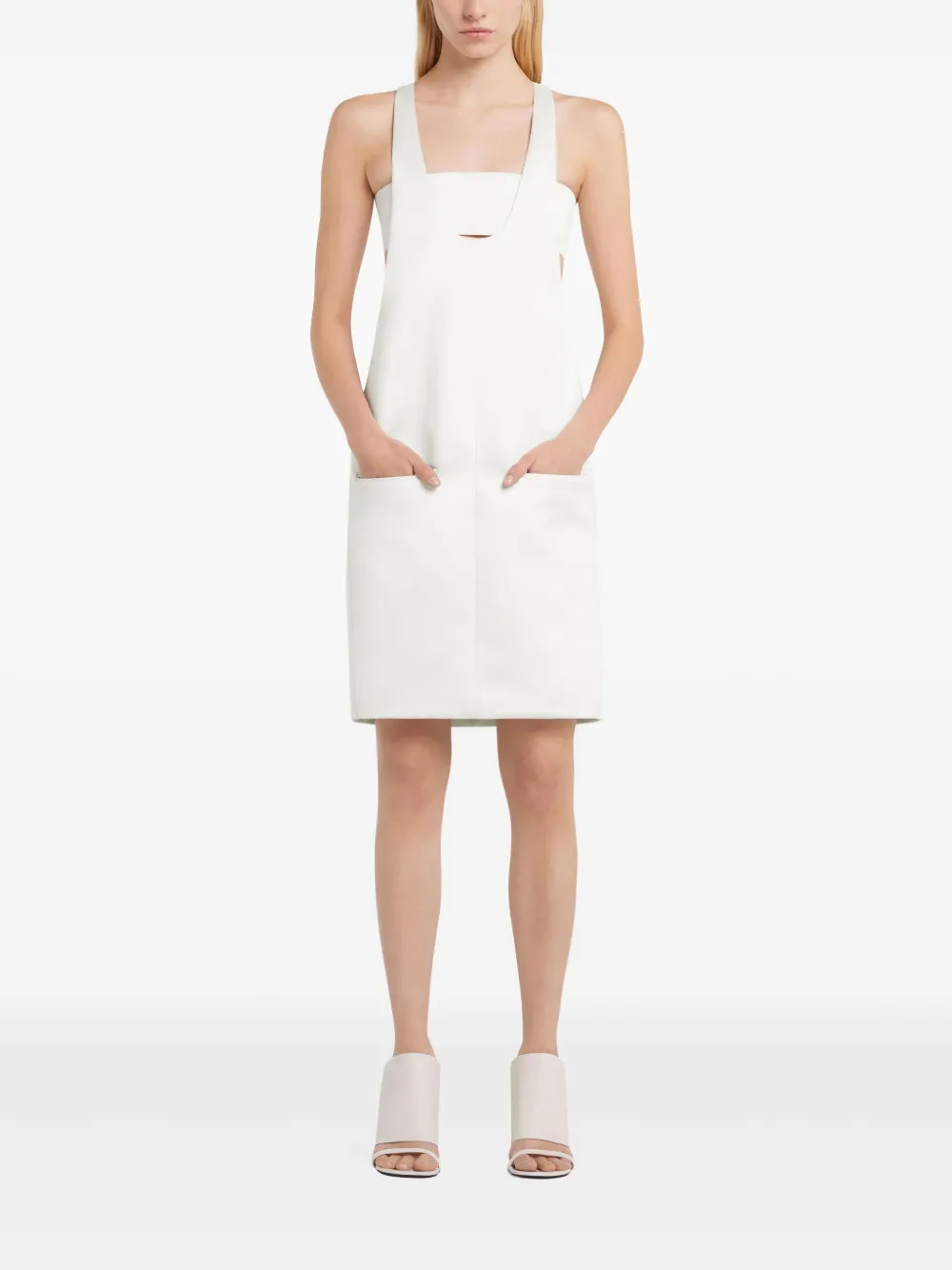 Courrèges Infinity midi-jurk - Wit