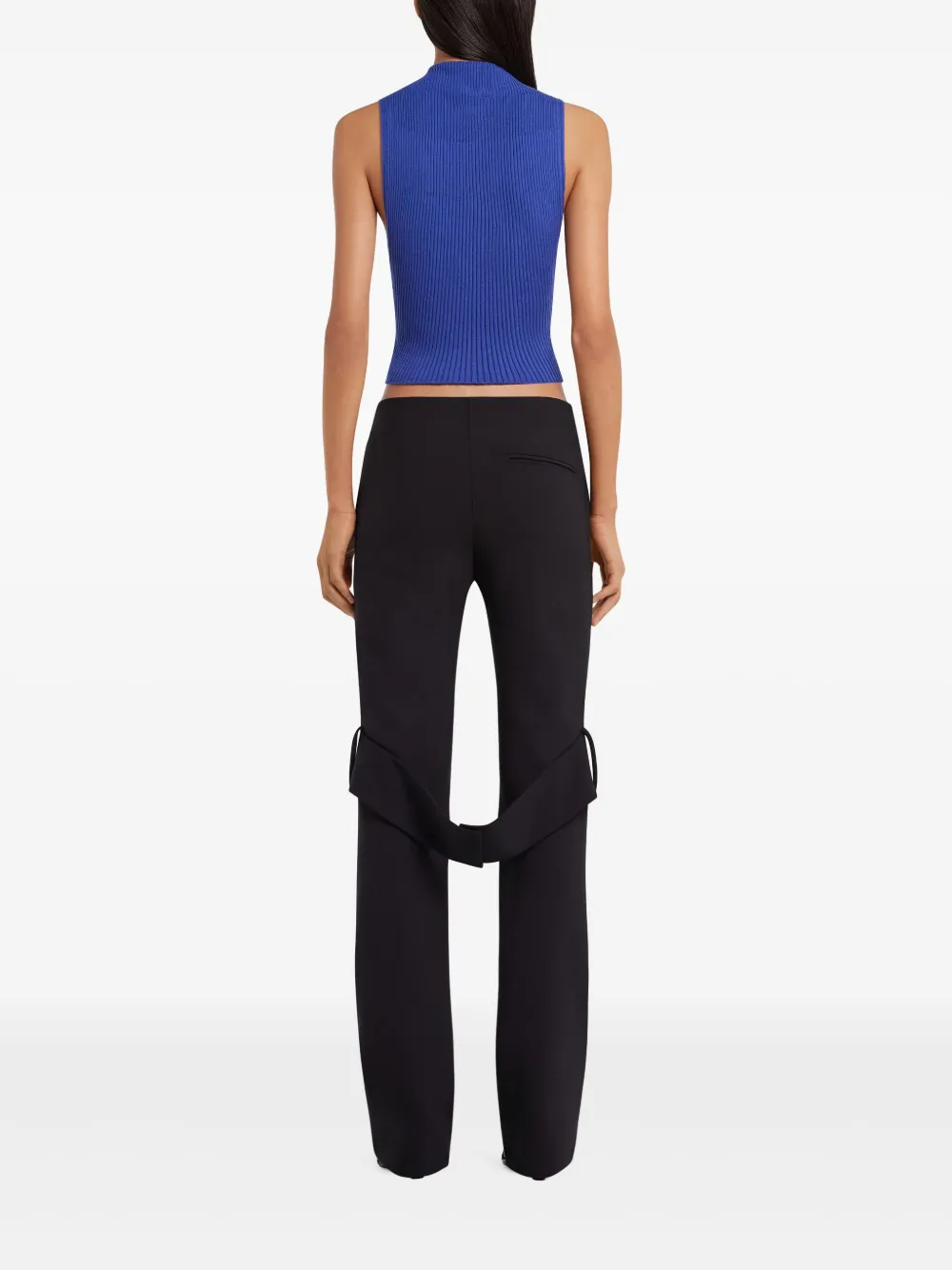Courrèges Tanktop met col Blauw