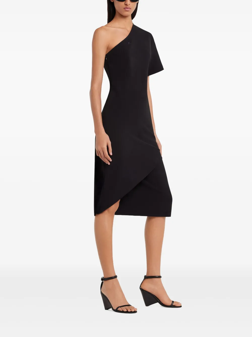 Courrèges Infinity midi-jurk Zwart