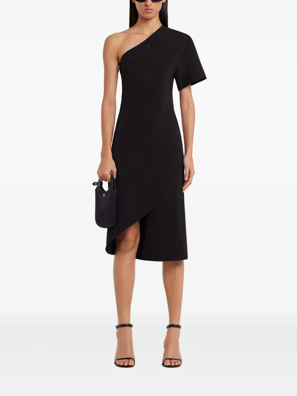Courrèges Infinity midi-jurk - Zwart