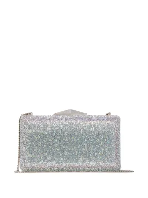 パーティーバッグ JIMMY CHOO CLEMMIE CRYSTAL CLUTCH BAG WITH CHAIN Clemmie | Iridescent Crystal Clutch Bag | New Collection