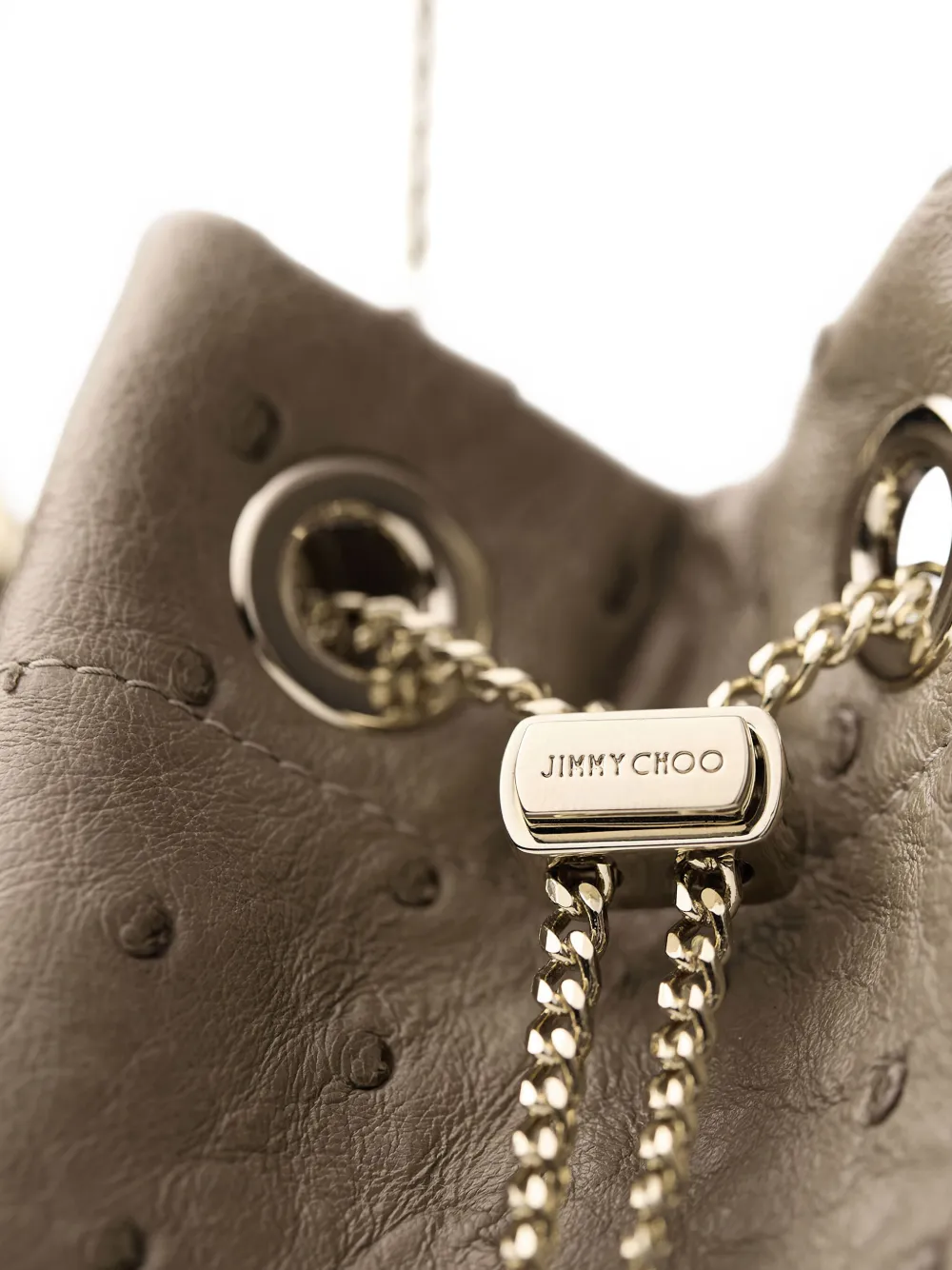 Jimmy Choo Bon Bon Bucket Bag In Neutrals