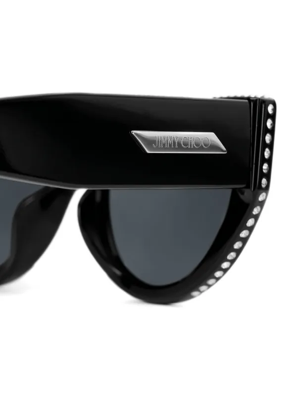 Jimmy Choo Eyewear Vale Sunglasses | Black | FARFETCH BN display picture 3