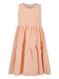 Caffe' D'orzo gingham-check dress - Orange