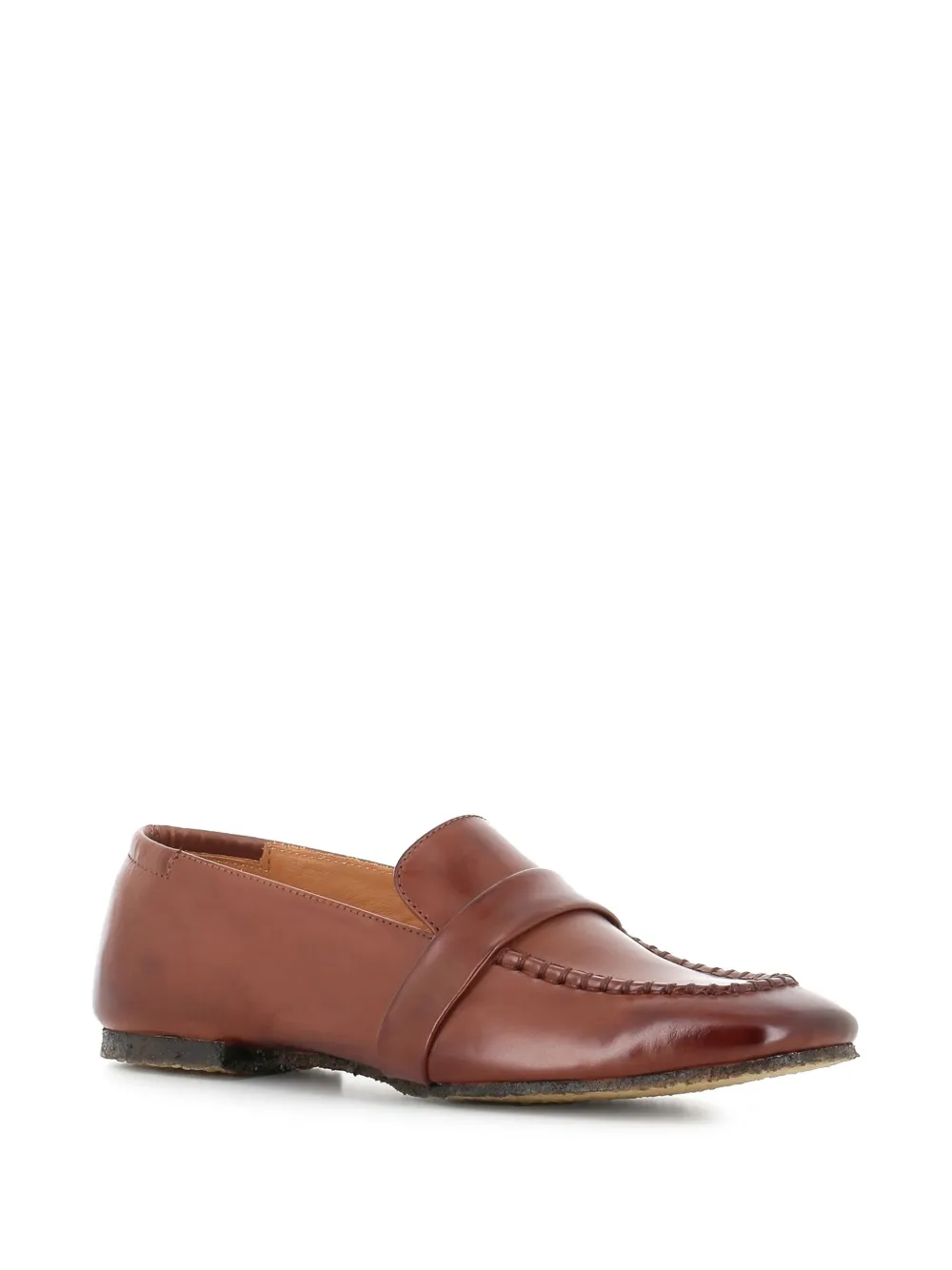 Alberto Fasciani leather loafers - Bruin