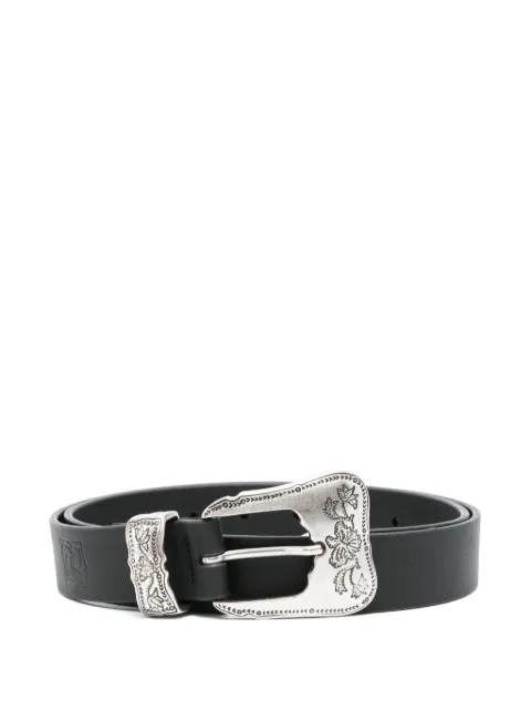 Magda Butrym floral-engraved leather belt