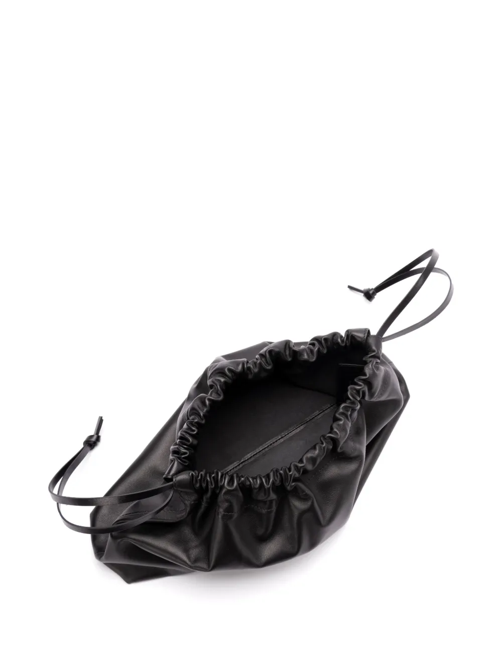 Jil Sander Leren shopper Zwart