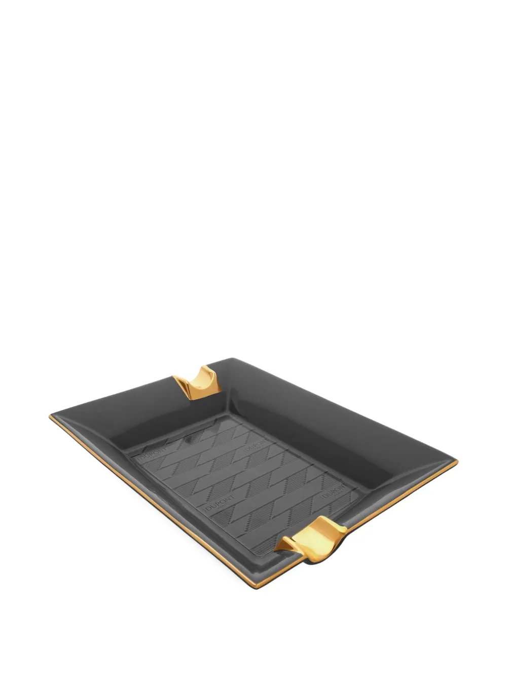 St Dupont Monogram Decorative Tray In Schwarz