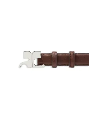 【関税込み】Ac Mirror Belt - Courreges - Leather - Silver AC SUEDE BELT 25MM - courrèges
