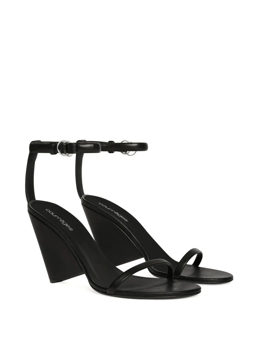 Courrèges Oblique sandals Black