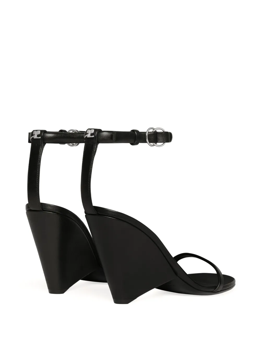 Courrèges Oblique sandals Black