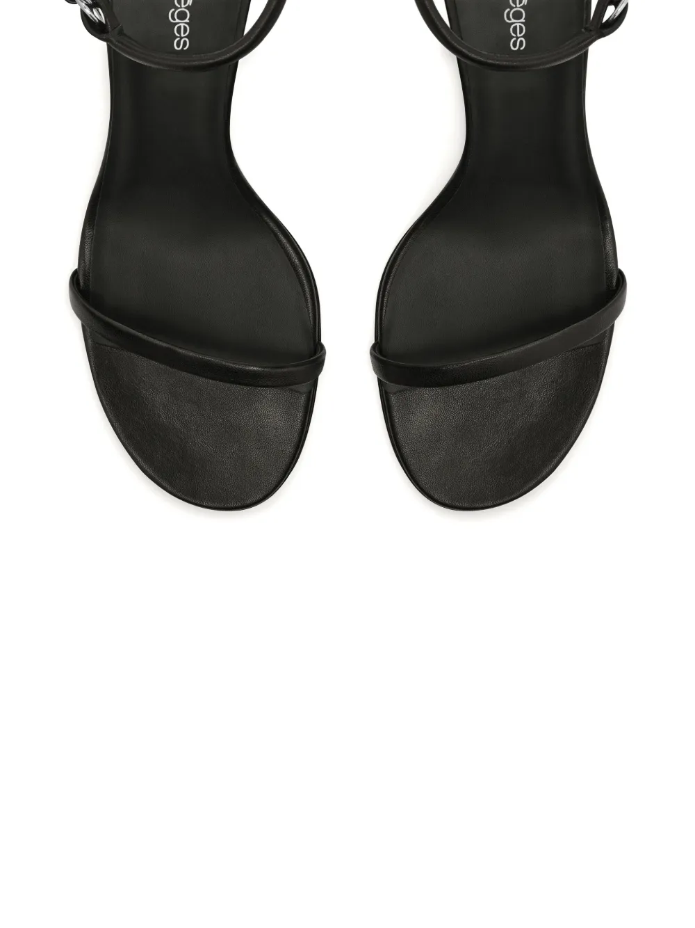 Courrèges Oblique sandals Black