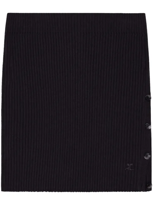 Minijupe à design nervuré - Courrèges - Modalova