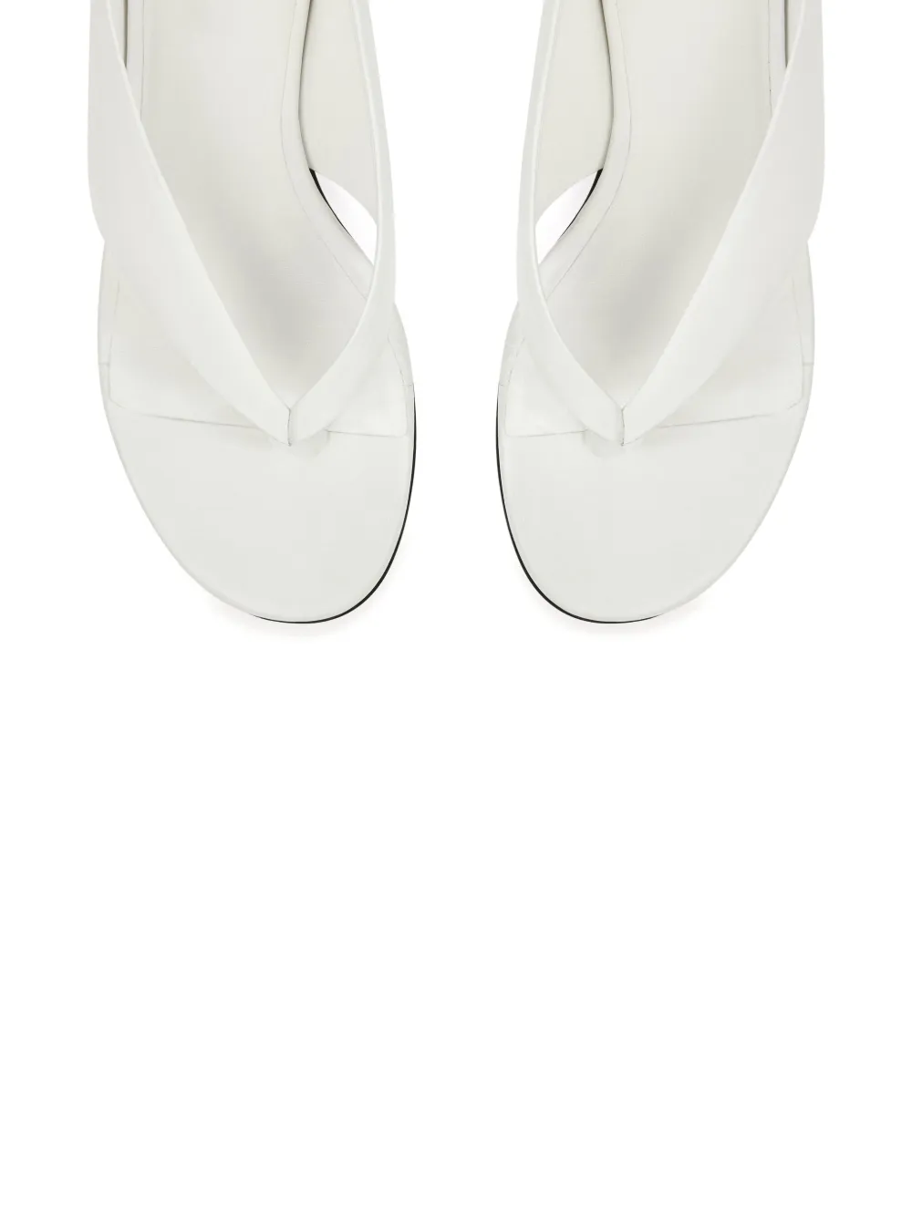 Courrèges open ballerinas White