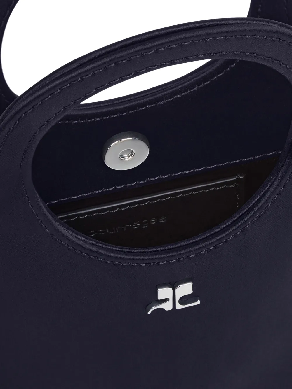 Shop Courrèges Small Holy Tote Bag In Blue