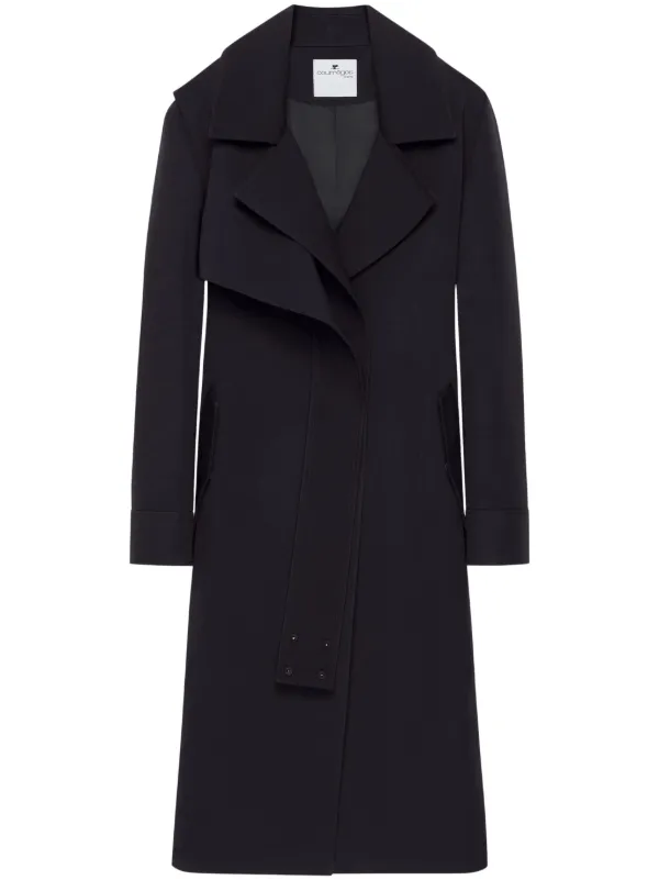 Courrèges Twist Trench Coat in Blue