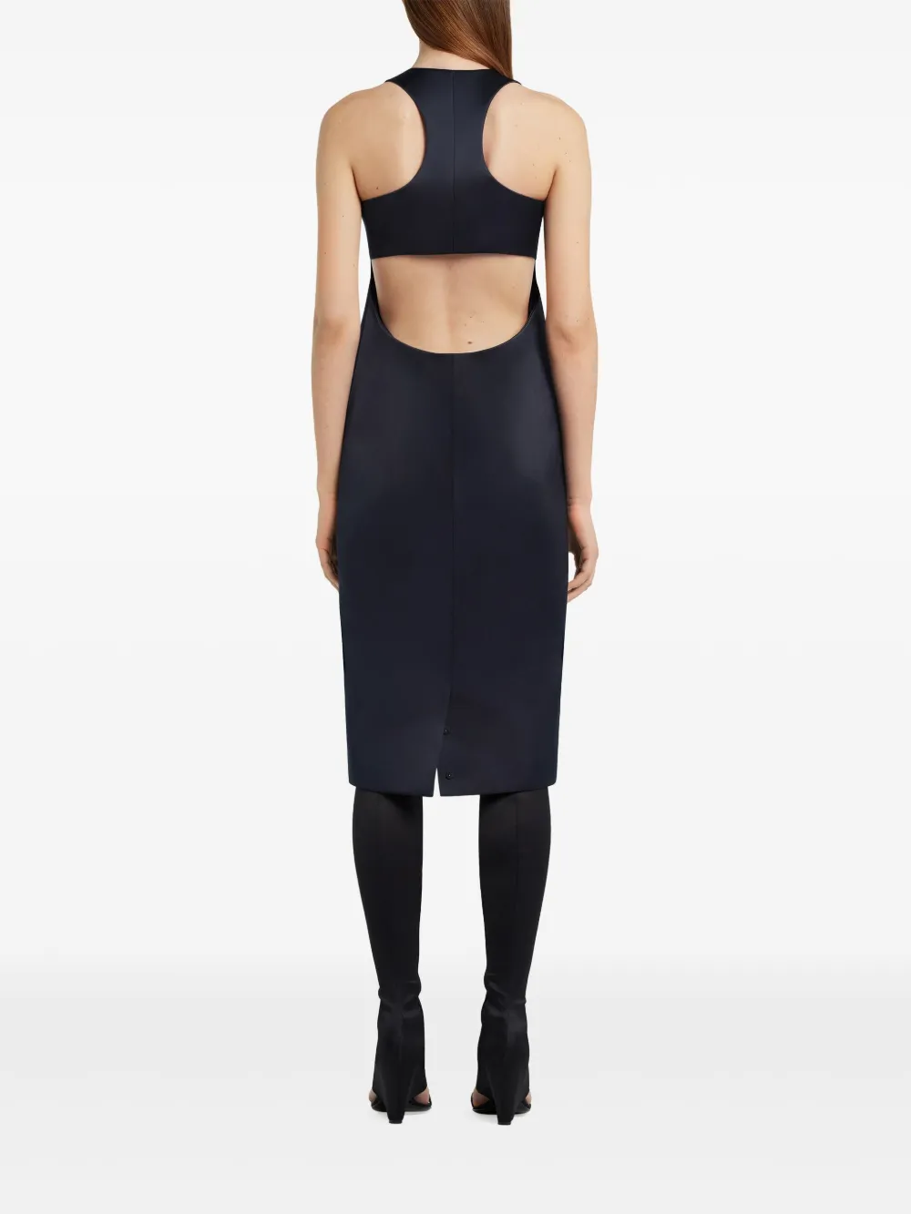 Courrèges Scuba midi-jurk Blauw